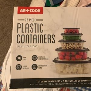 Plastic containers - 20 pieces brand new in original packaging